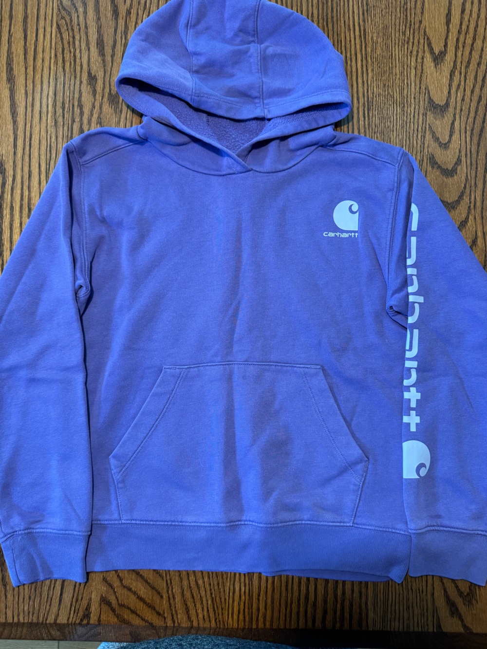 Carhartt Purple Logo Hooded Sweatshirt YS